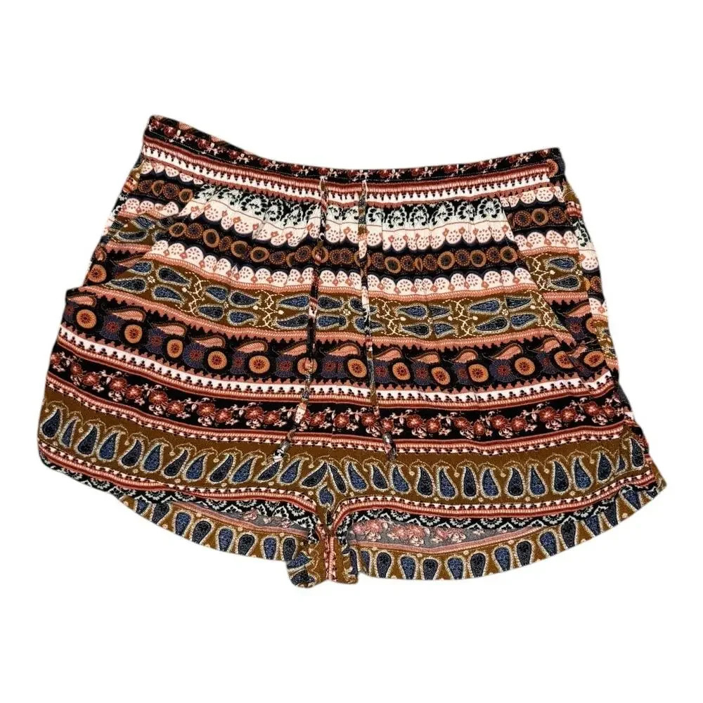 American Eagle Women's Paisley Culotte Shorts‎ Multicolor Size Small